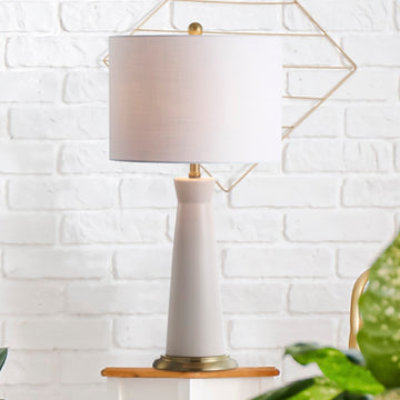 Hartley 29" Ceramic Column LED Table Lamp - JONATHAN Y